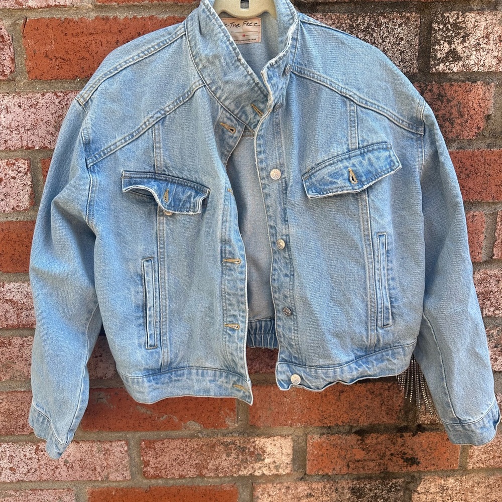 We the Free Comet Rhinestone Denim Jacket - Picture 4 of 4